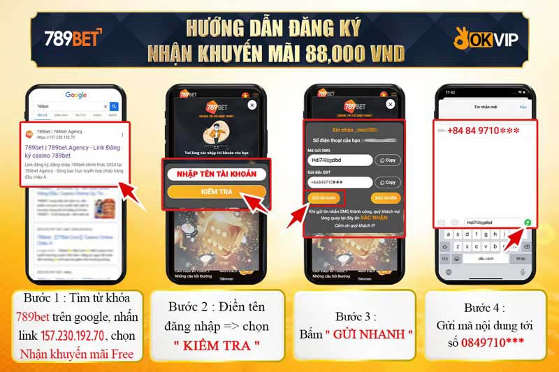 Hướng dẫn tải app và đăng ký nhận 50k từ 789bet Agency